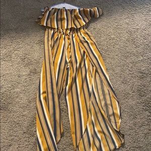 Striped jumpsuit